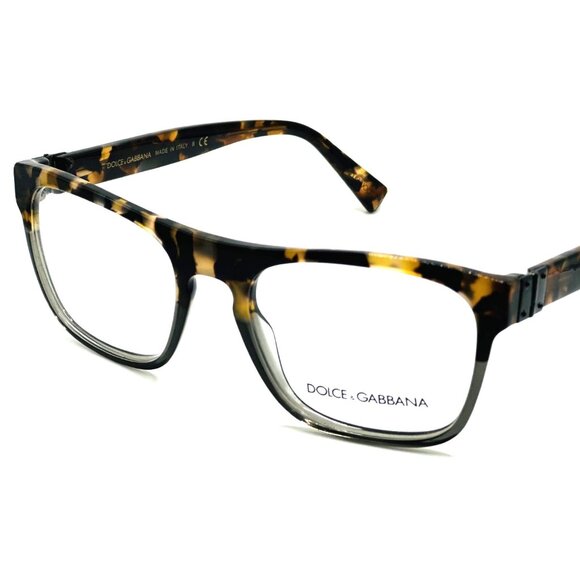 NEW DOLCE & GABBANA DG 3281 3145 Blue Havana/Grey Men...